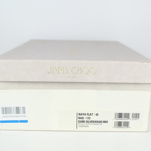 NEW JIMMY CHOO Naya Embellished Metallic Slide | Luxe Summer Party Sandals - Picture 16 of 16